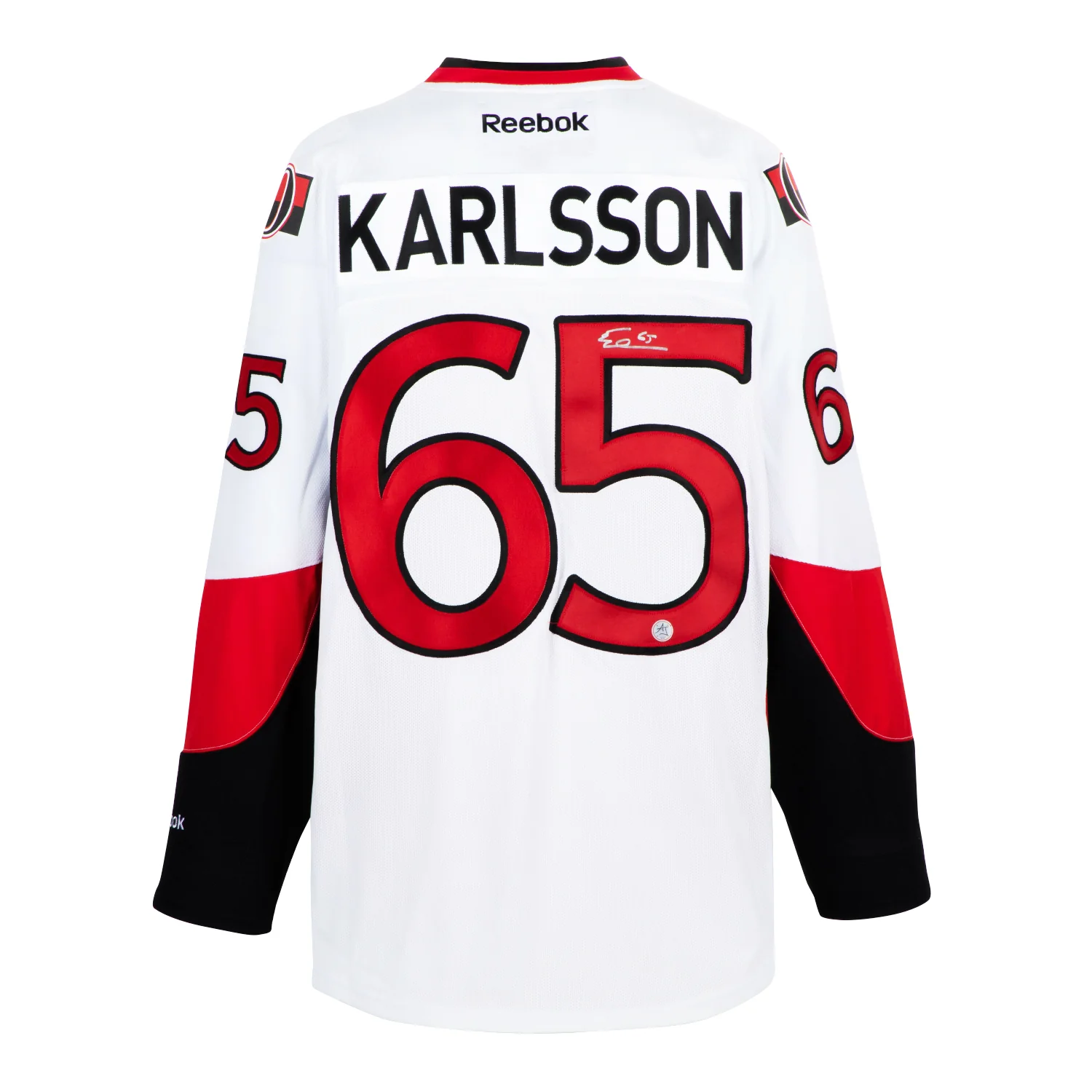 Erik Karlsson Autographed Ottawa Senators Vintage Reebok Jersey