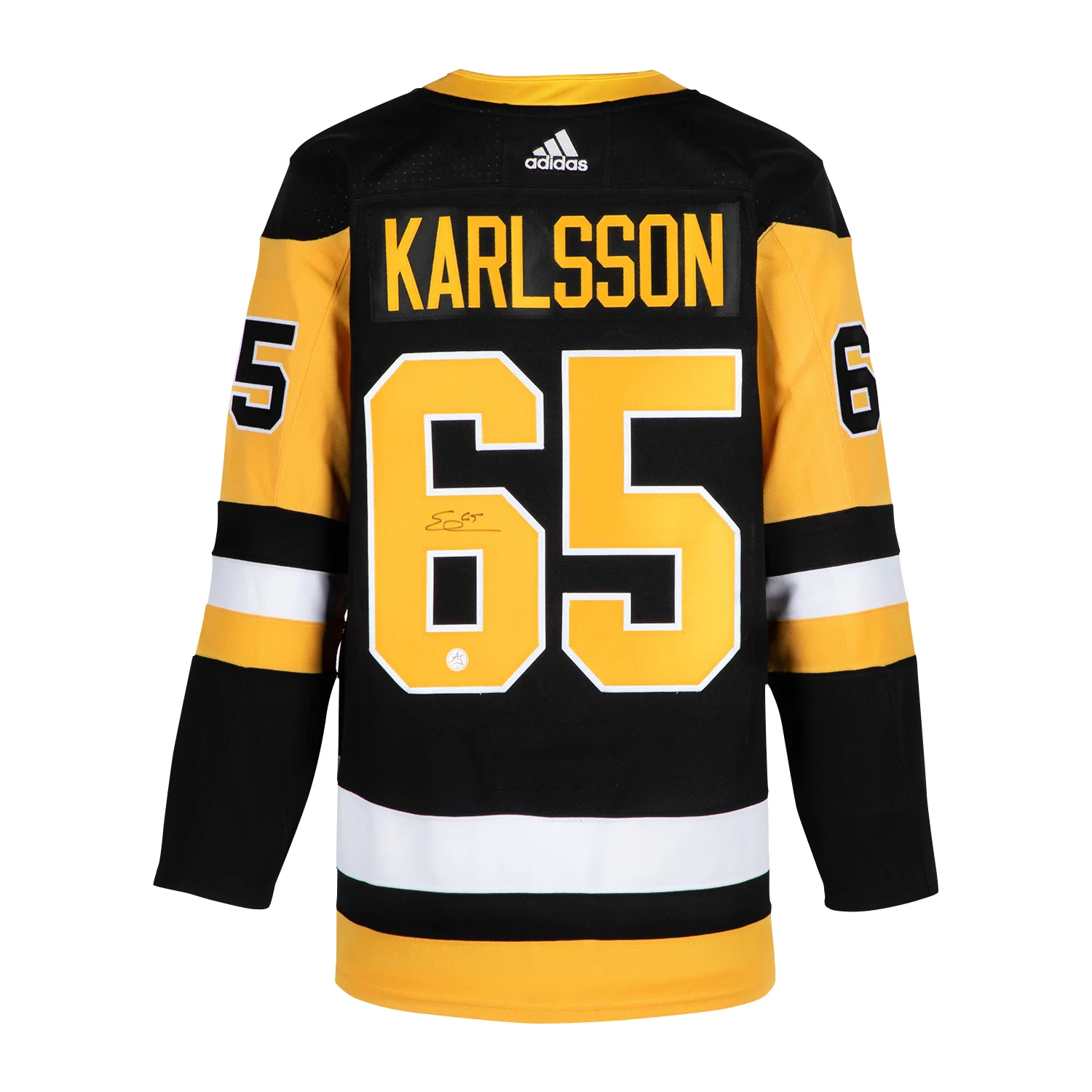 Erik Karlsson Autographed Pittsburgh Penguins Black adidas Jersey