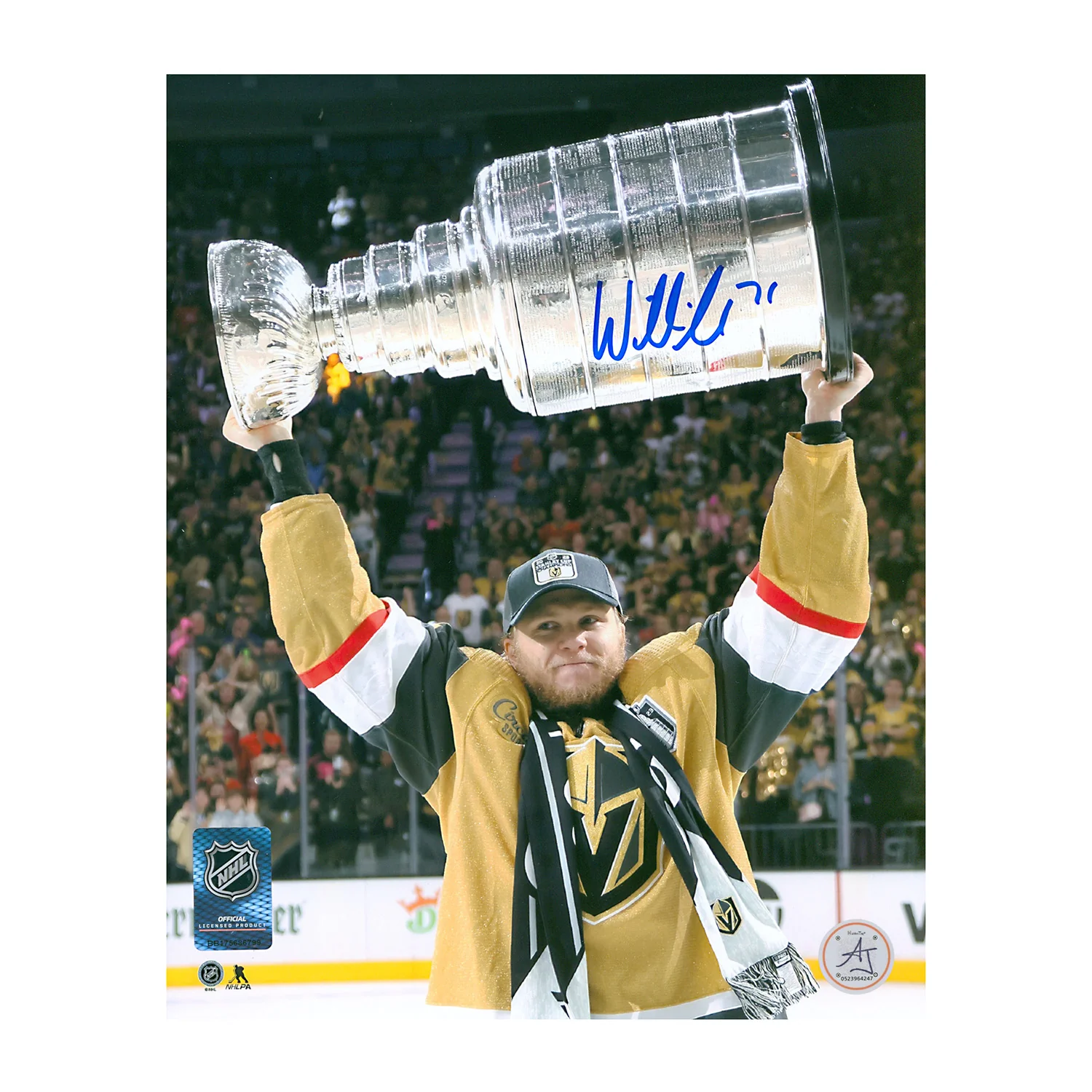 William Karlsson Signed Vegas Golden Knights 2023 Stanley Cup 8x10 Photo