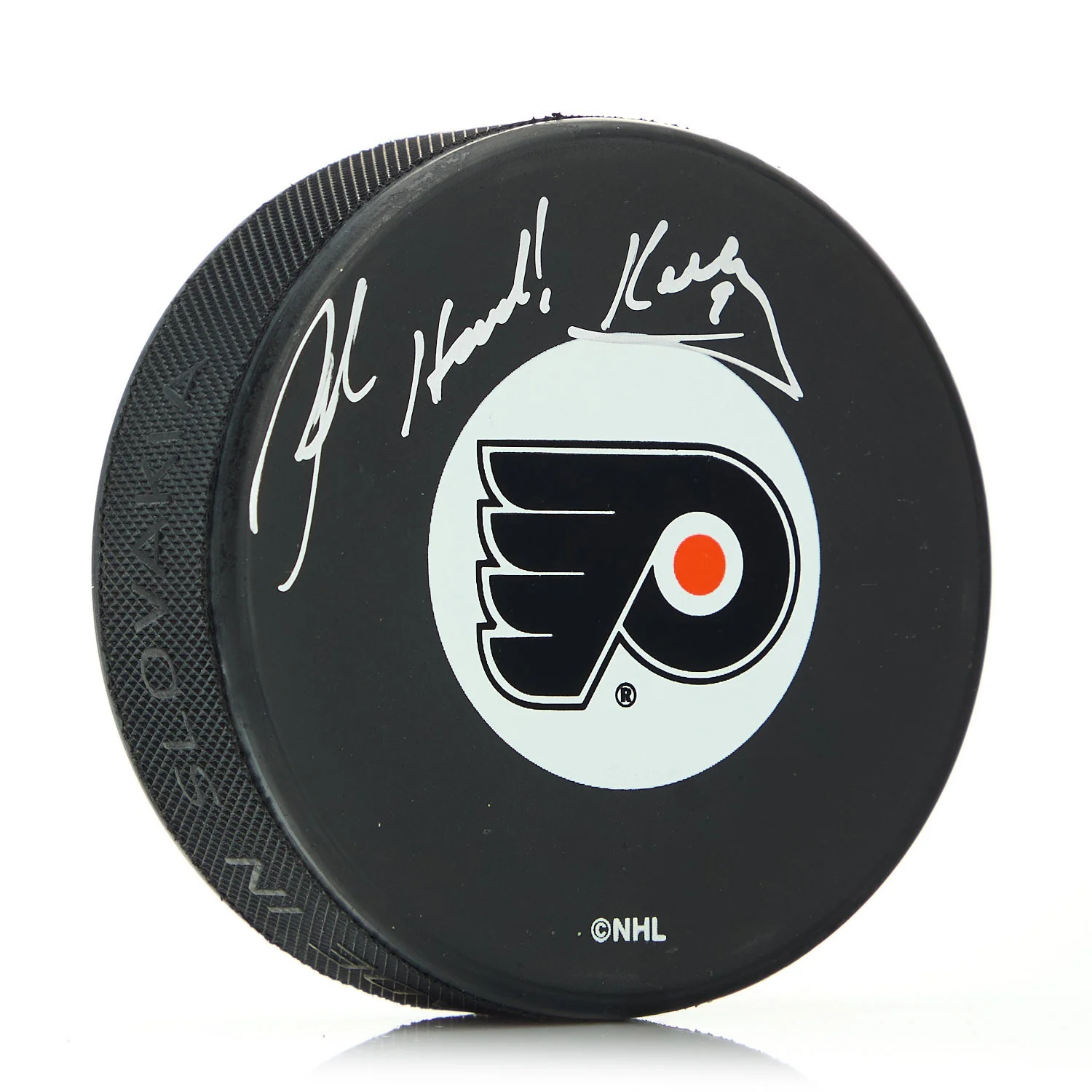 Bob Kelly The Hound Philadelphia Flyers Autographed Hockey Puck