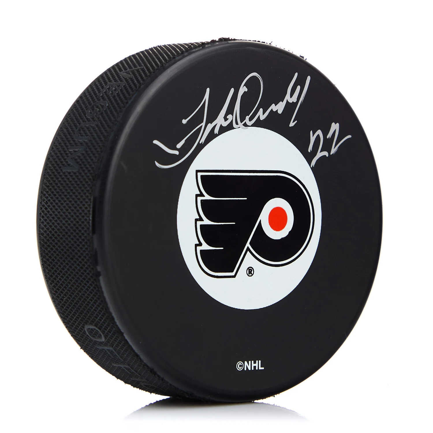 Forbes Kennedy Philadelphia Flyers Autographed Hockey Puck