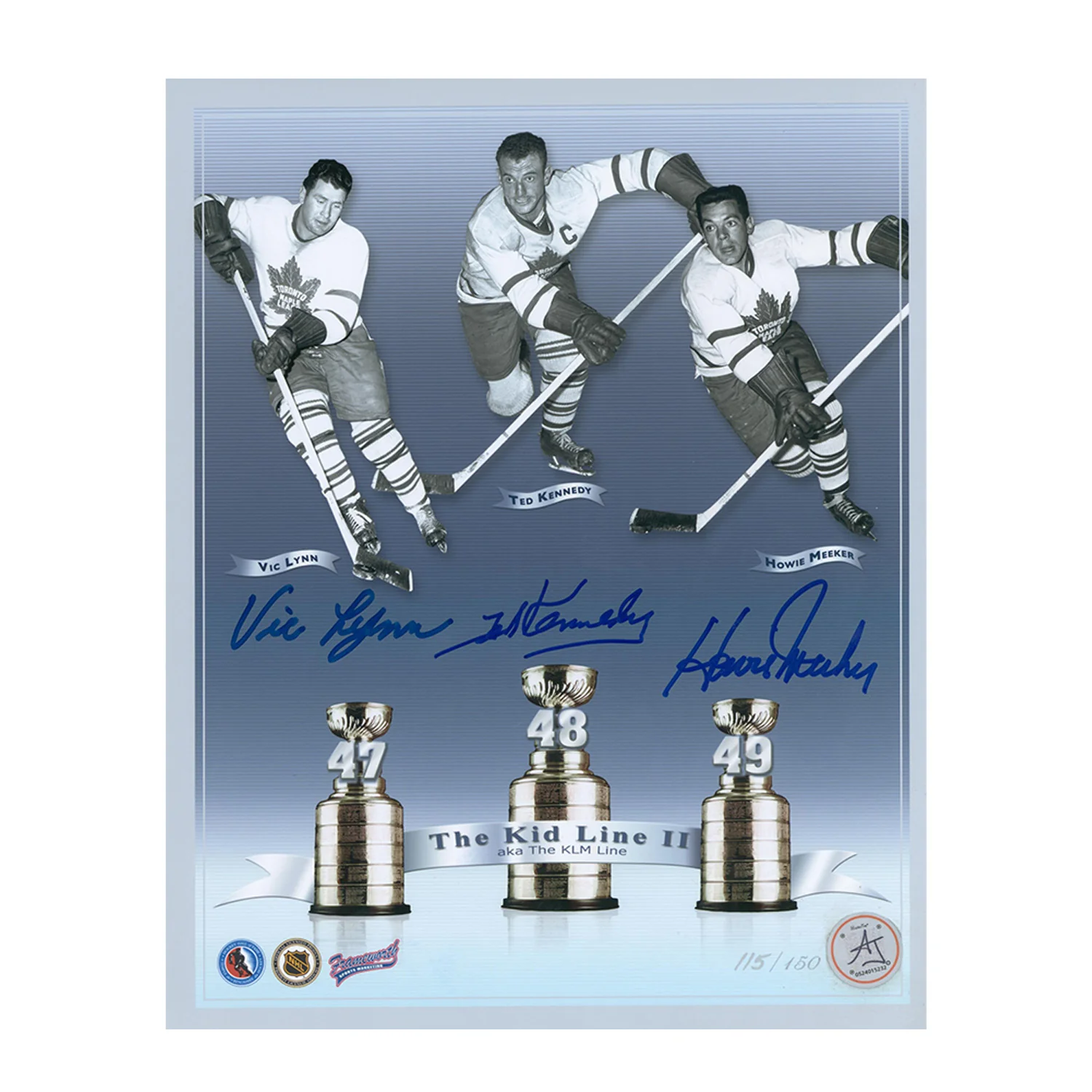 Teeder Kennedy Signed Toronto Maple Leafs 8x10 Photo