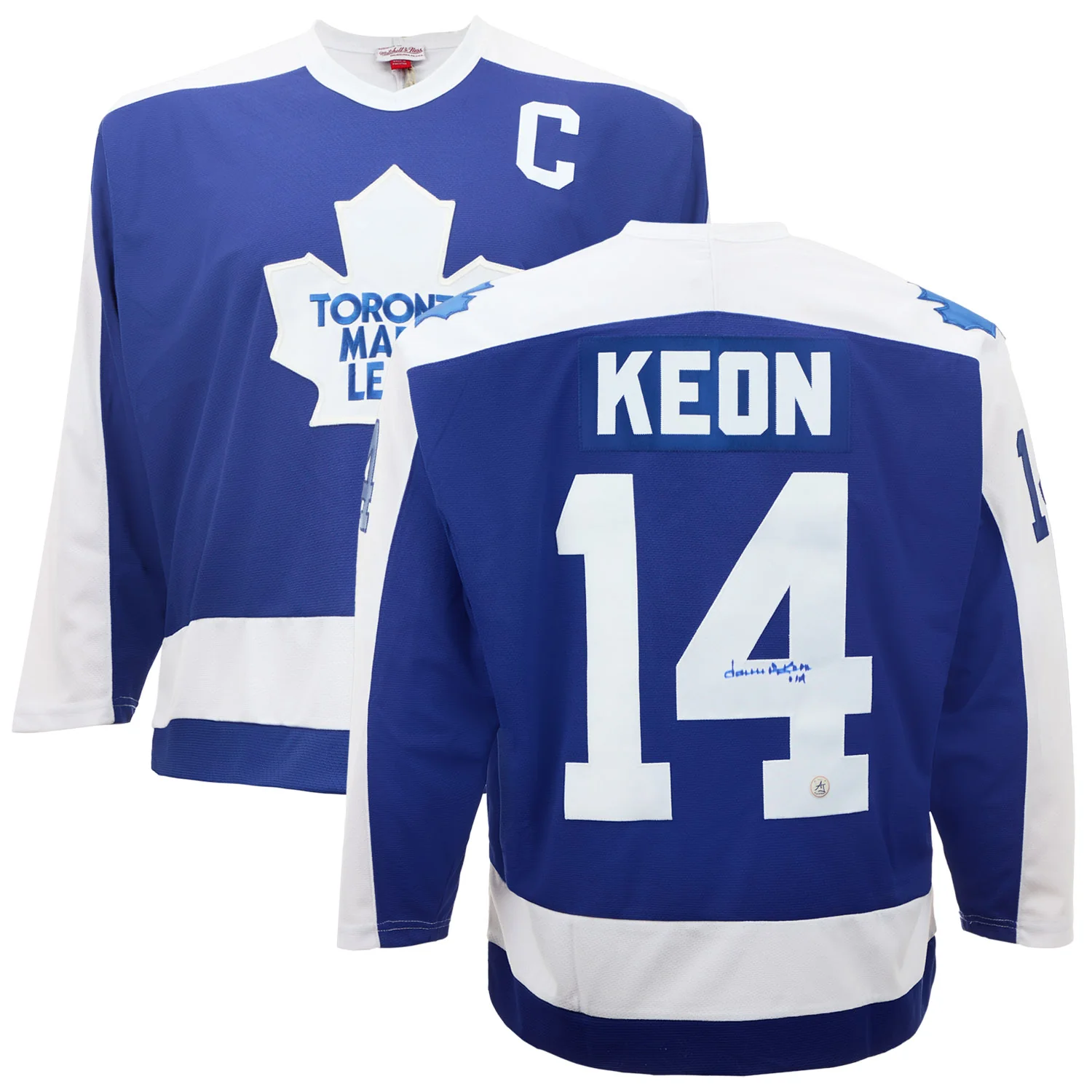 Dave Keon Signed Toronto Maple Leafs Mitchell & Ness Throwback Jersey - Image 3