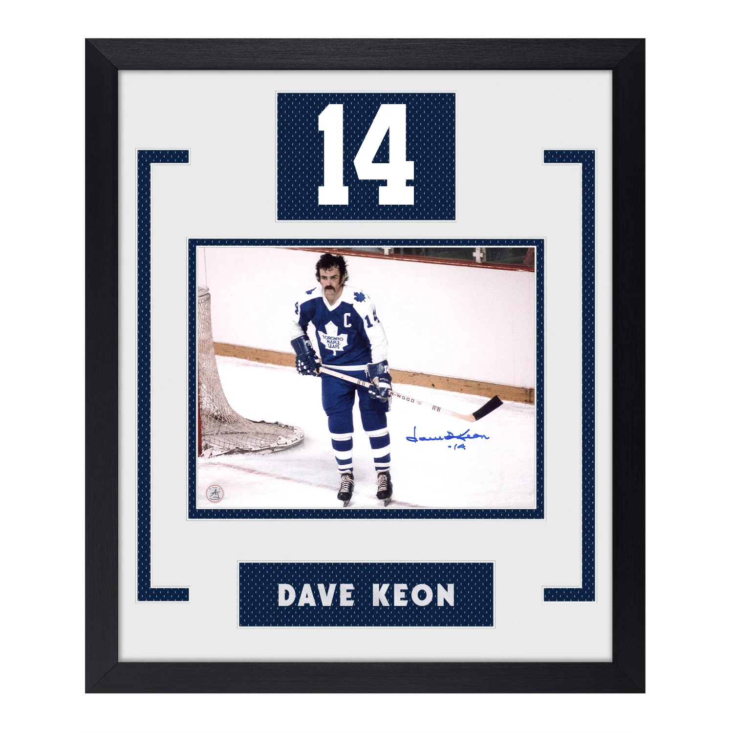 Dave Keon Signed Toronto Maple Leafs Authentic Number 22x26 Frame