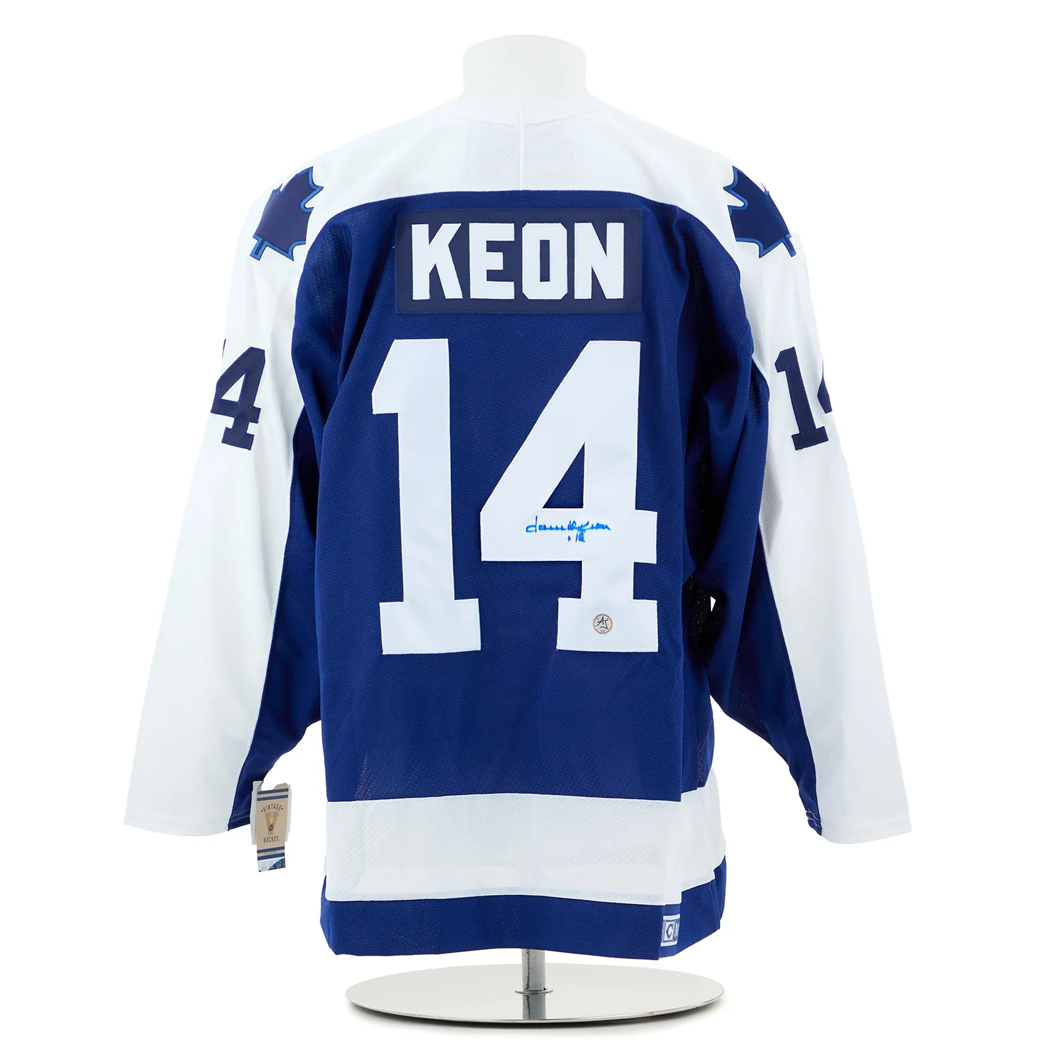 Dave Keon Autographed Toronto Maple Leafs Vintage CCM Jersey