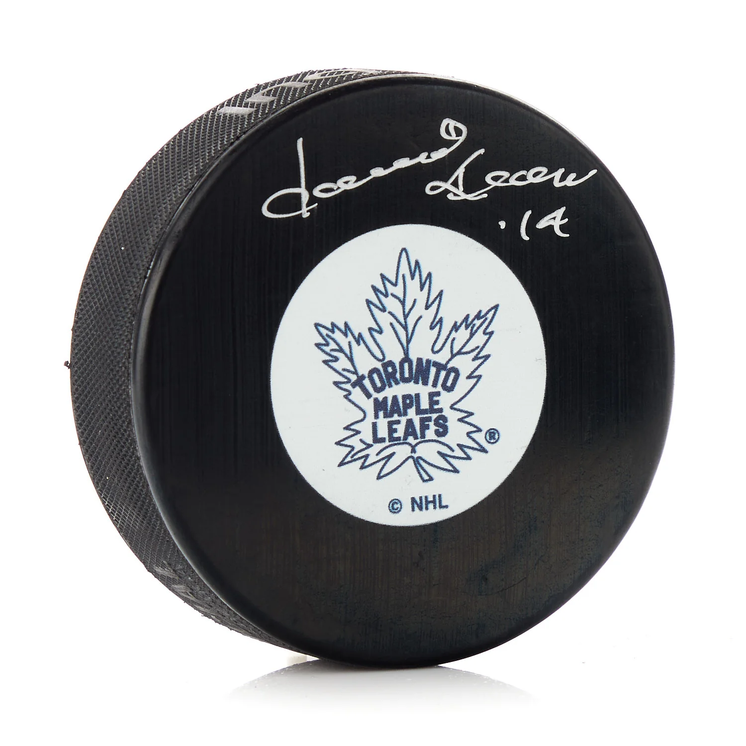 Dave Keon Toronto Maple Leafs Autographed Original Six Era Hockey Puck