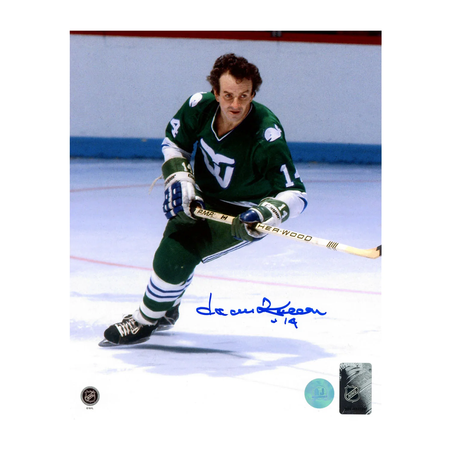 Dave Keon Autographed Hartford Whalers Hockey 8x10 Photo