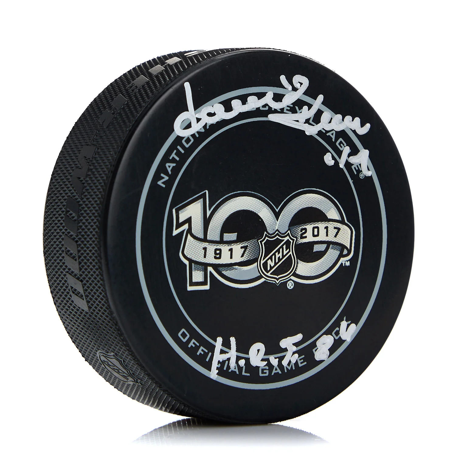 Dave Keon Signed NHL Hockey Puck with HOF Note