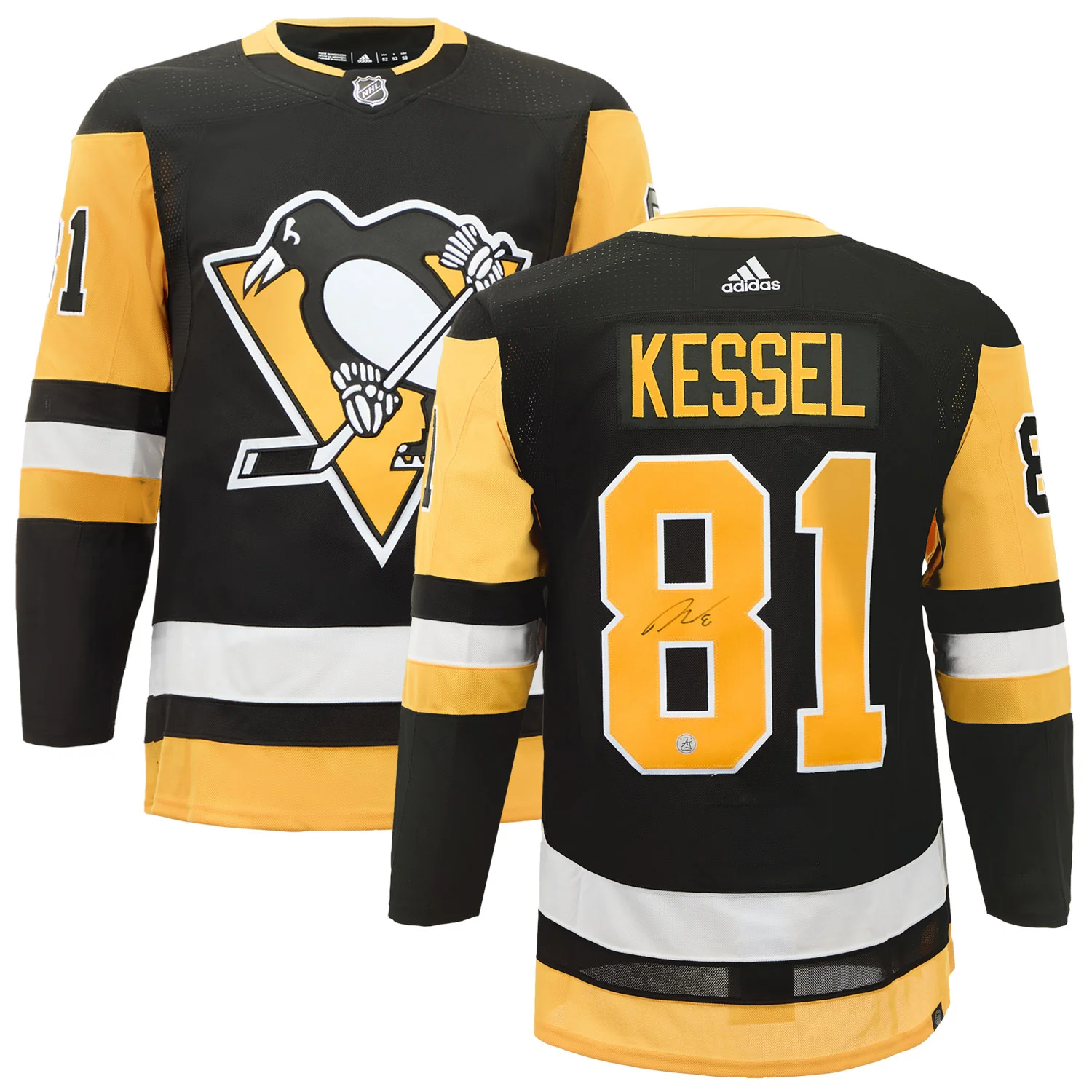 Phil Kessel Autographed Pittsburgh Penguins Black adidas Jersey - Image 3