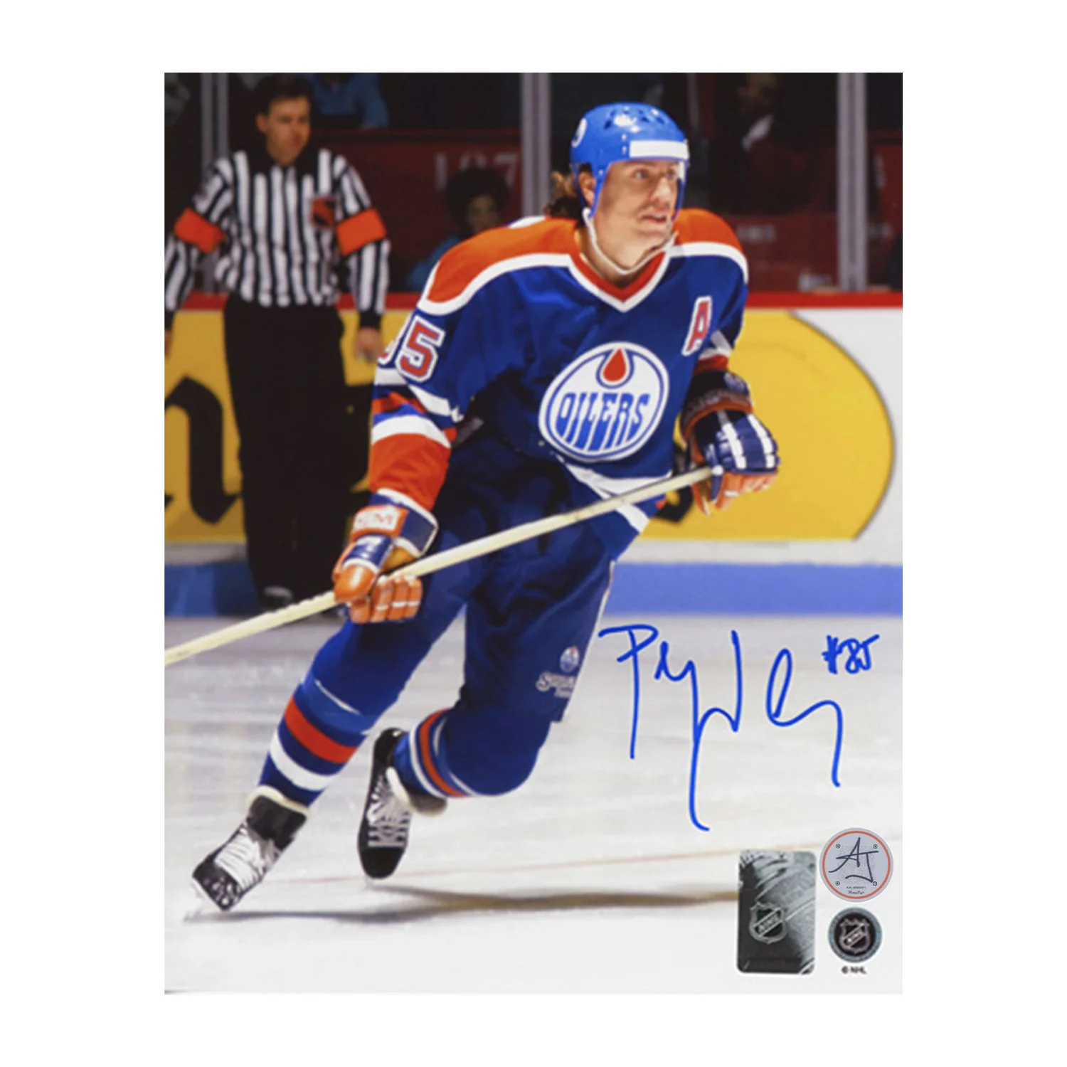 Petr Klima Autographed Edmonton Oilers Game Action 8x10 Photo
