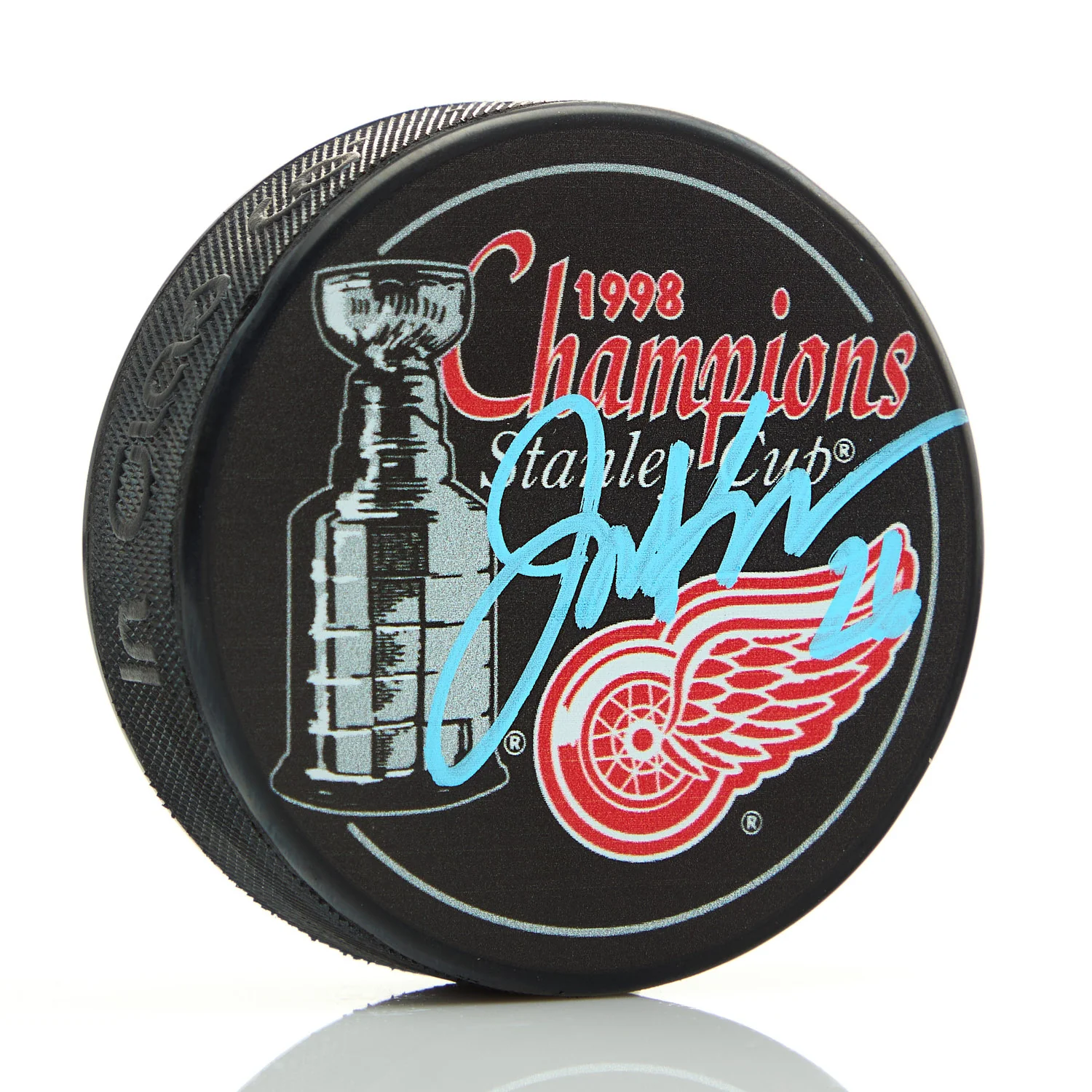 Joey Kocur Autographed Detroit Red Wings 1998 Stanley Cup Puck