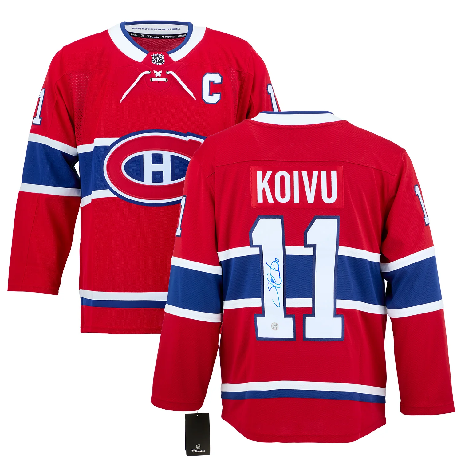 Saku Koivu Autographed Montreal Canadiens Fanatics Breakaway Jersey - Image 3