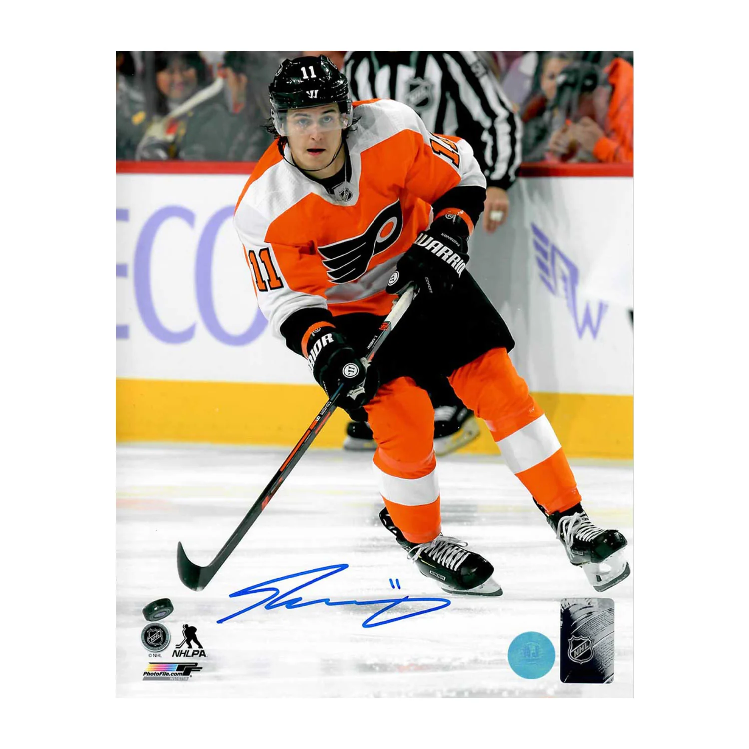 Travis Konecny Autographed Philadelphia Flyers Hockey 8x10 Photo