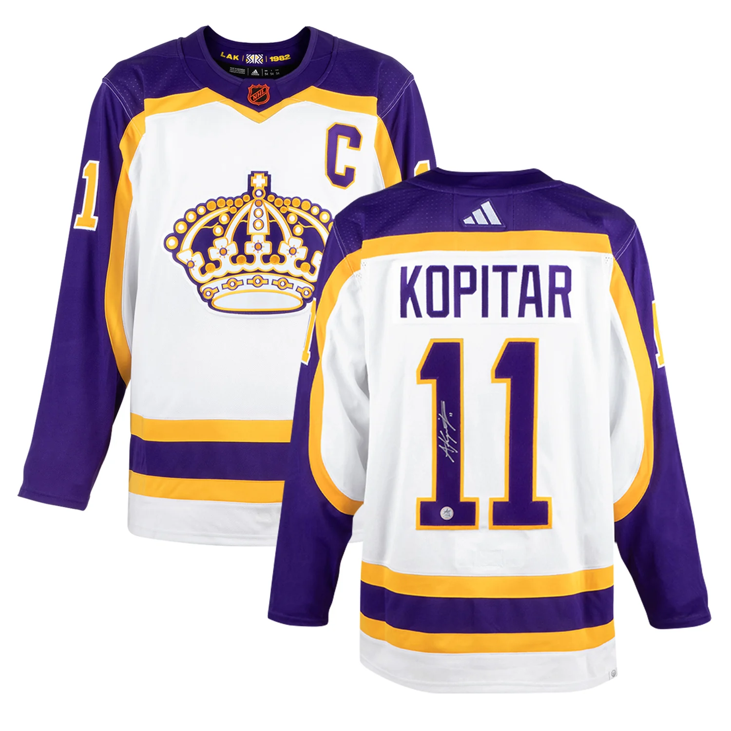 Anze Kopitar Signed Los Angeles Kings Reverse Retro 2.0 adidas Jersey - Image 3