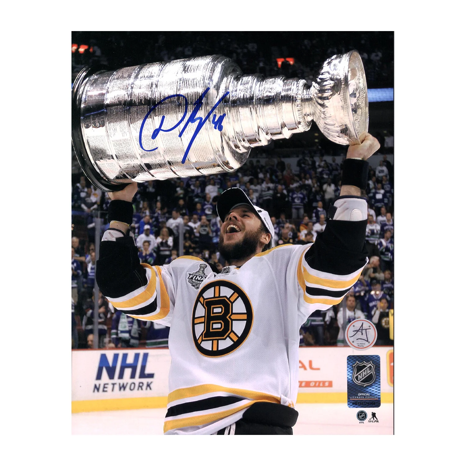 David Krejci Signed Boston Bruins 2011 Stanley Cup 8x10 Photo