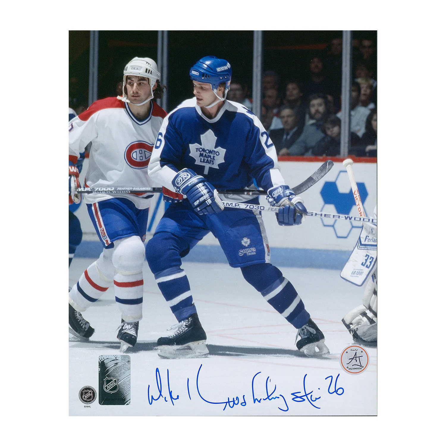 Mike Krushelnyski Autographed Toronto Maple Leafs Game Action 8x10 Photo
