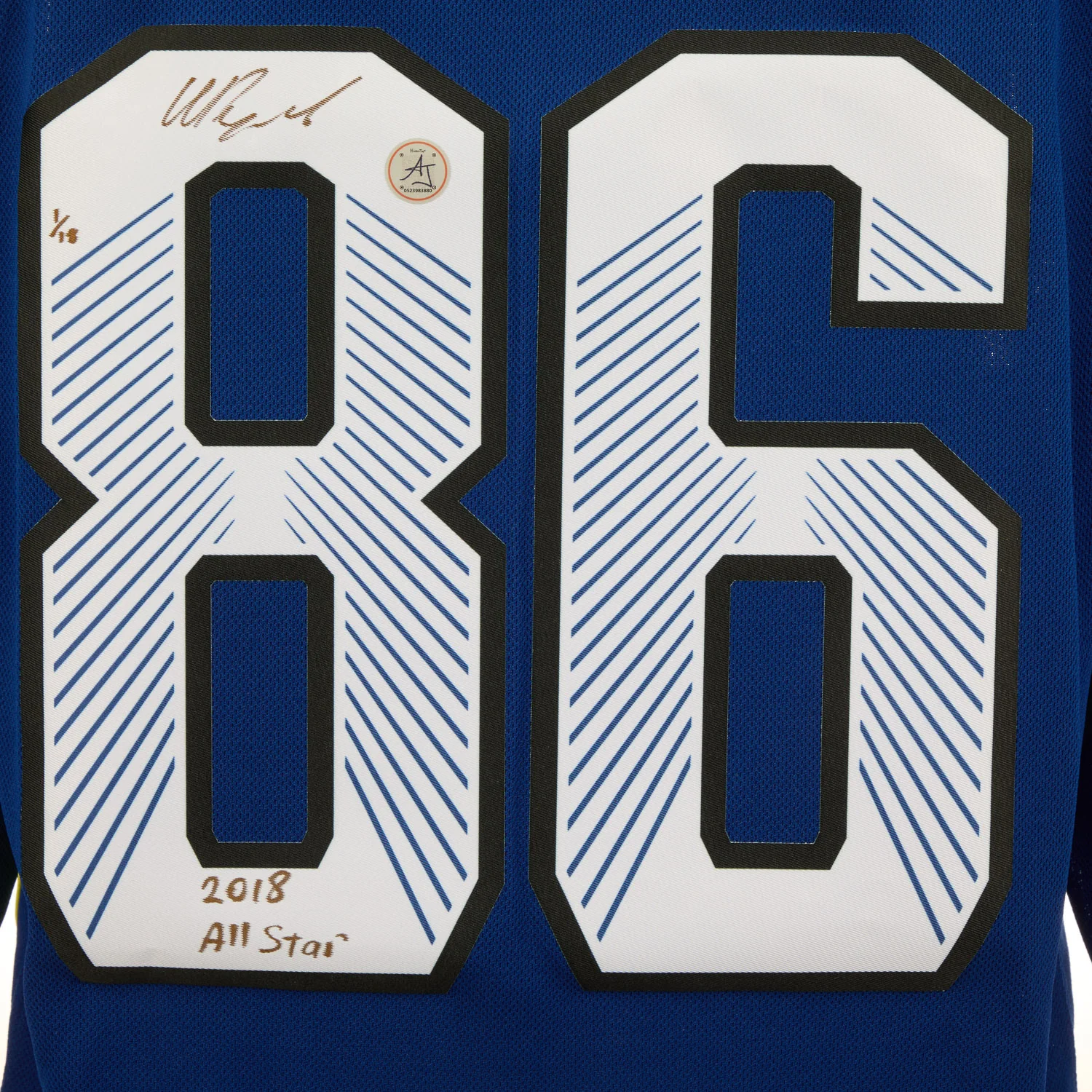 Nikita Kucherov Signed 2018 NHL All-Star Game adidas Jersey with Note #1/18 - Image 3