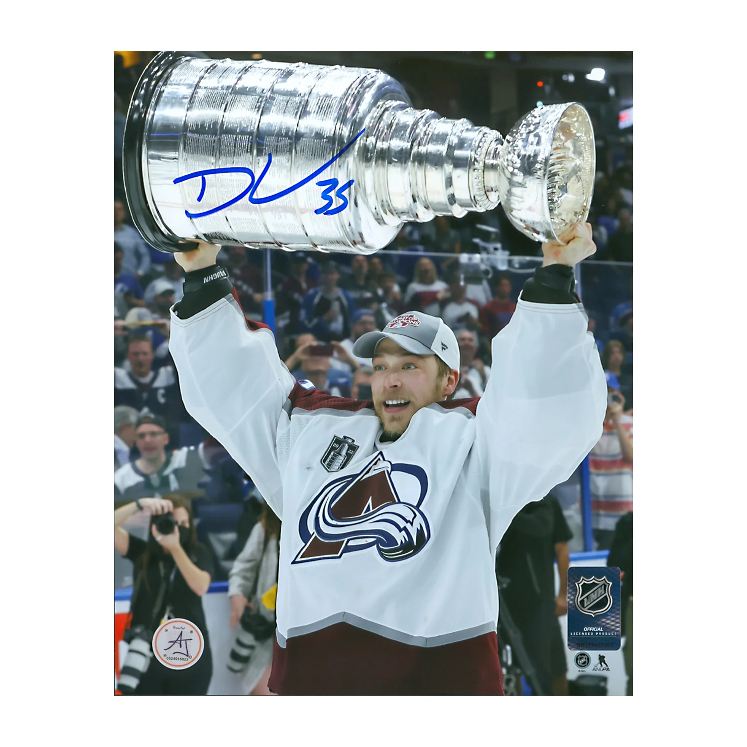 Darcy Kuemper Signed Colorado Avalanche 2022 Stanley Cup 8x10 Photo