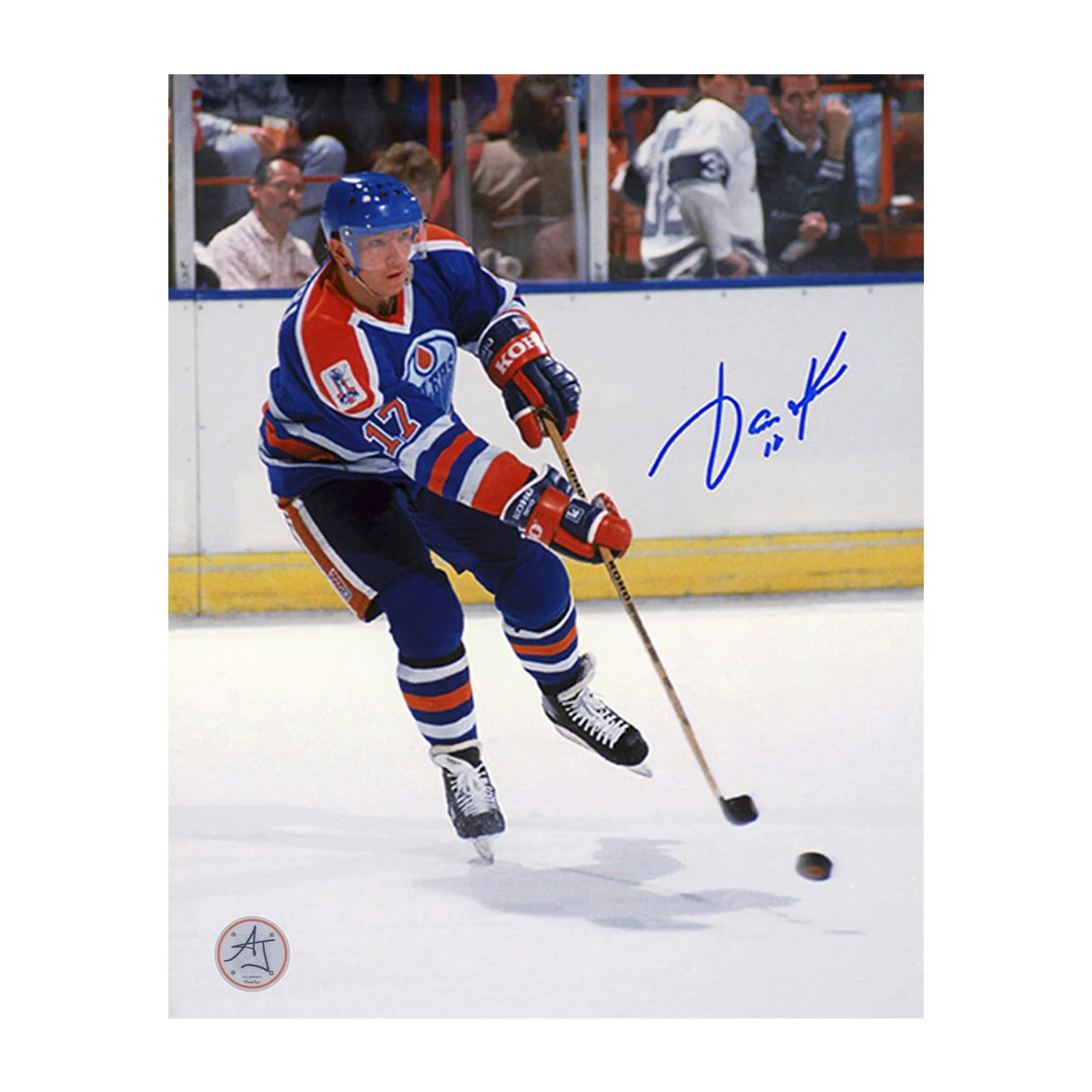 Jari Kurri Autographed Edmonton Oilers Playmaker 8x10 Photo