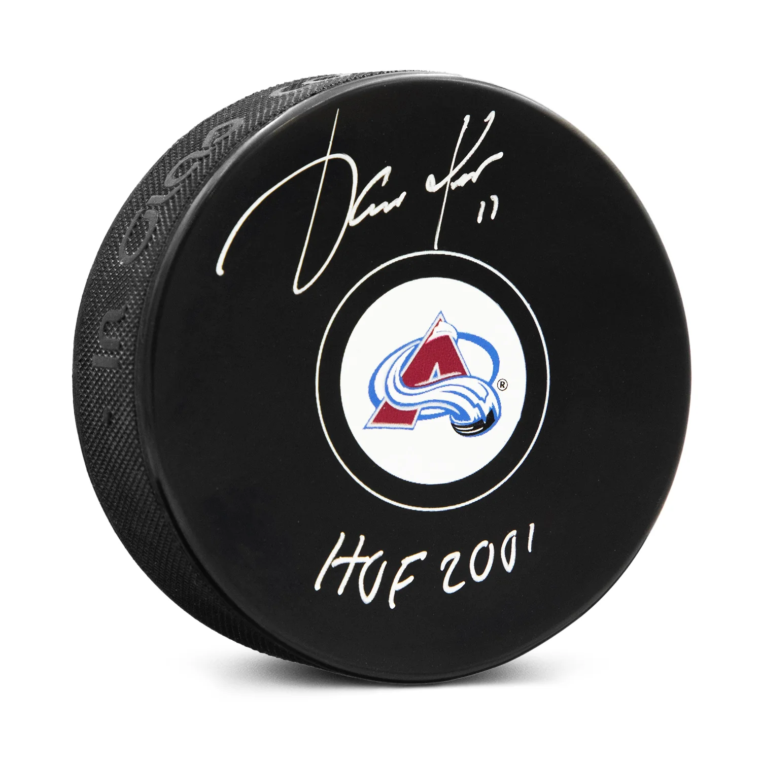 Jari Kurri Signed Colorado Avalanche Hockey Puck with HOF Note