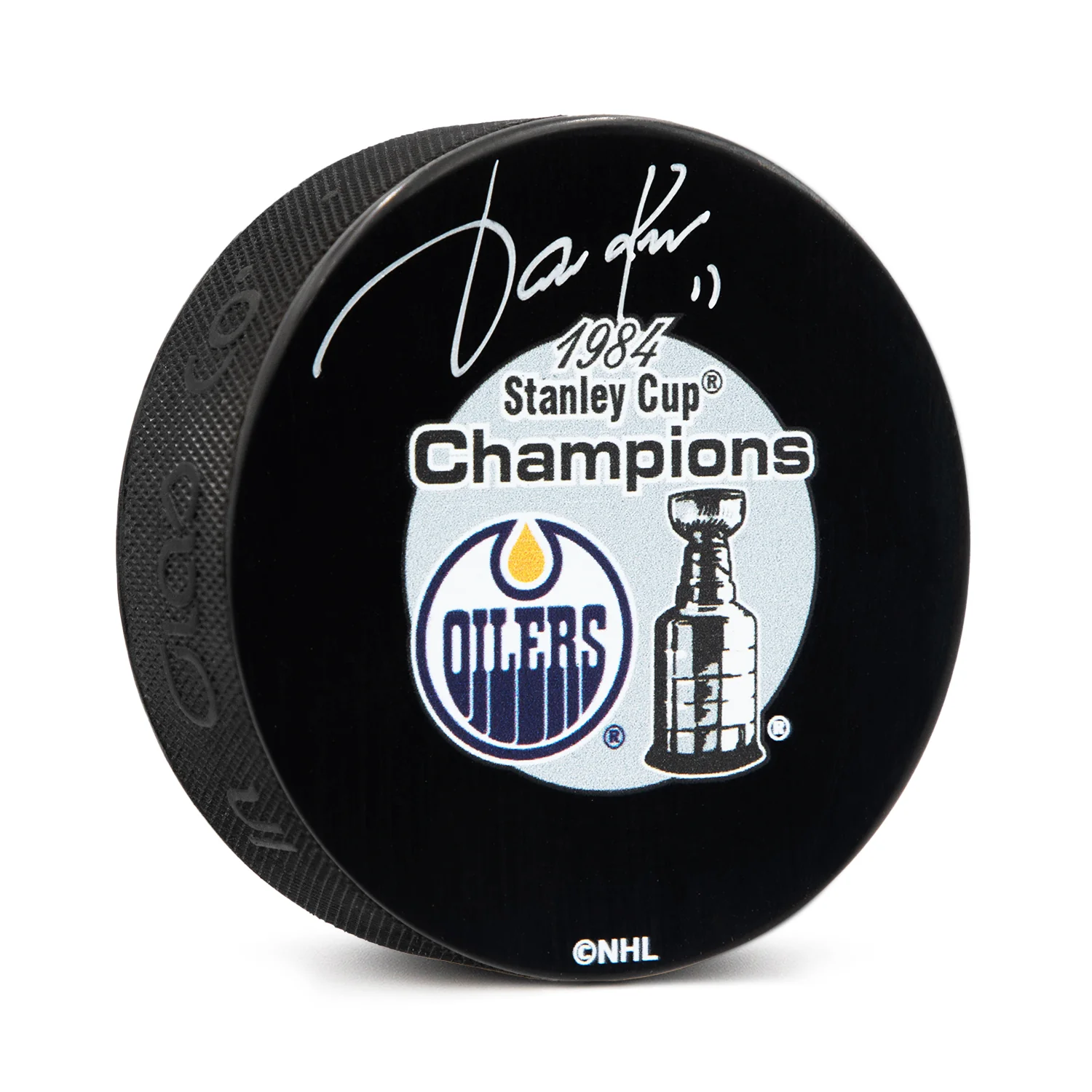 Jari Kurri Signed Edmonton Oilers 1984 Stanley Cup Puck