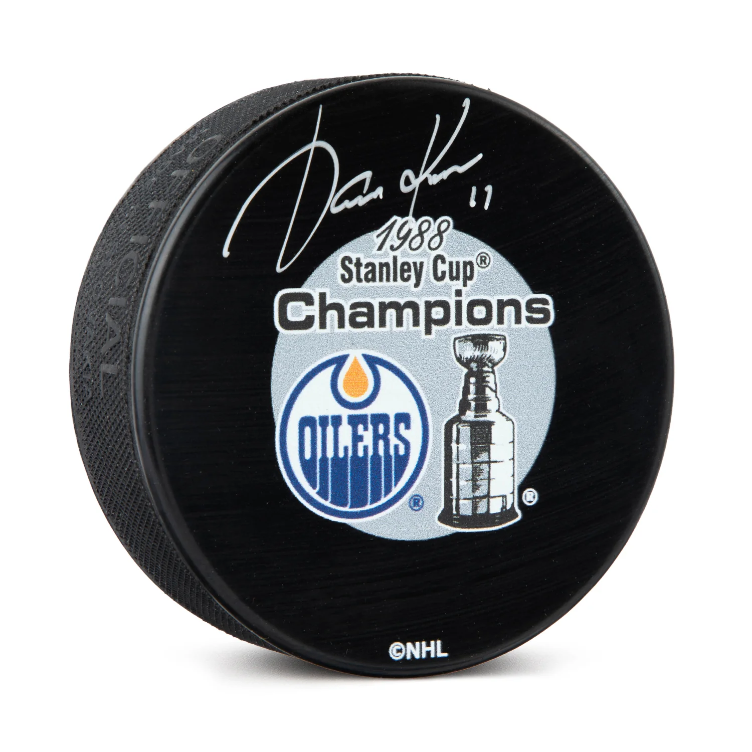Jari Kurri Signed Edmonton Oilers 1988 Stanley Cup Puck