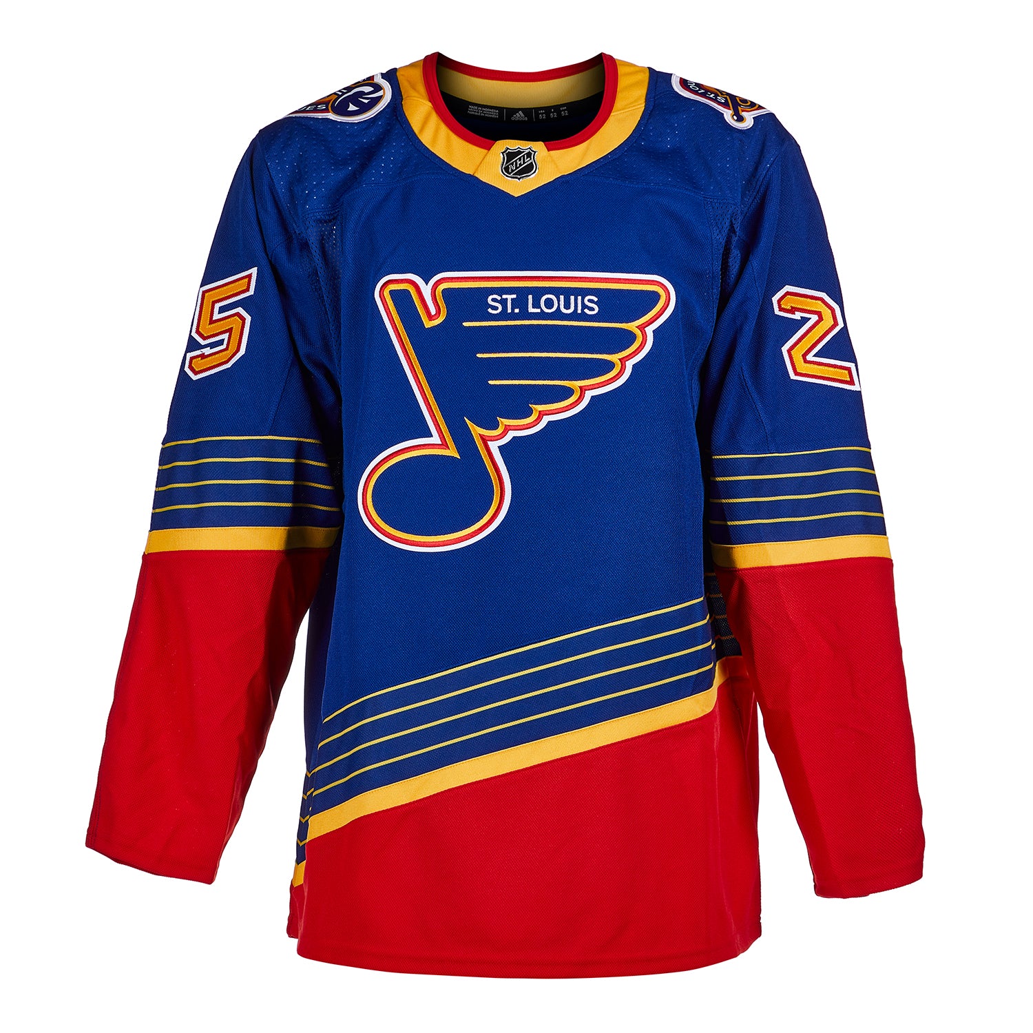 Jordan Kyrou Signed St Louis Blues Sheet Music Heritage adidas Jersey - Image 2