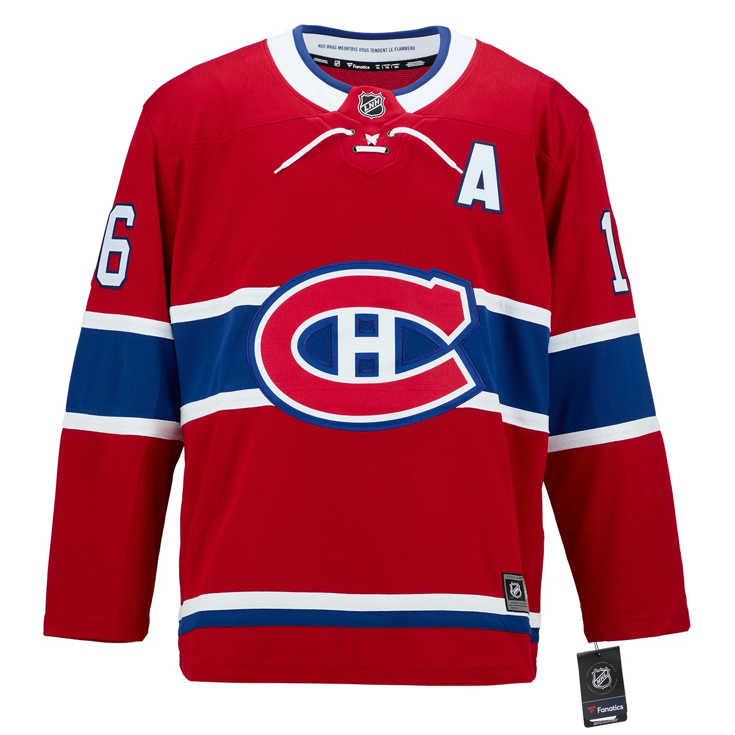 Elmer Lach Autographed Montreal Canadiens Fanatics Breakaway Jersey - Image 3