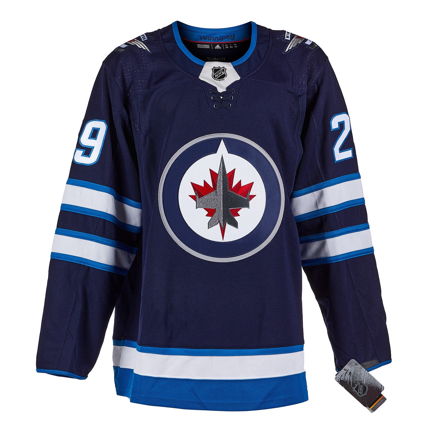 Patrik Laine Winnipeg Jets Signed & Dated 1st Game adidas Jersey #/29 - Image 2