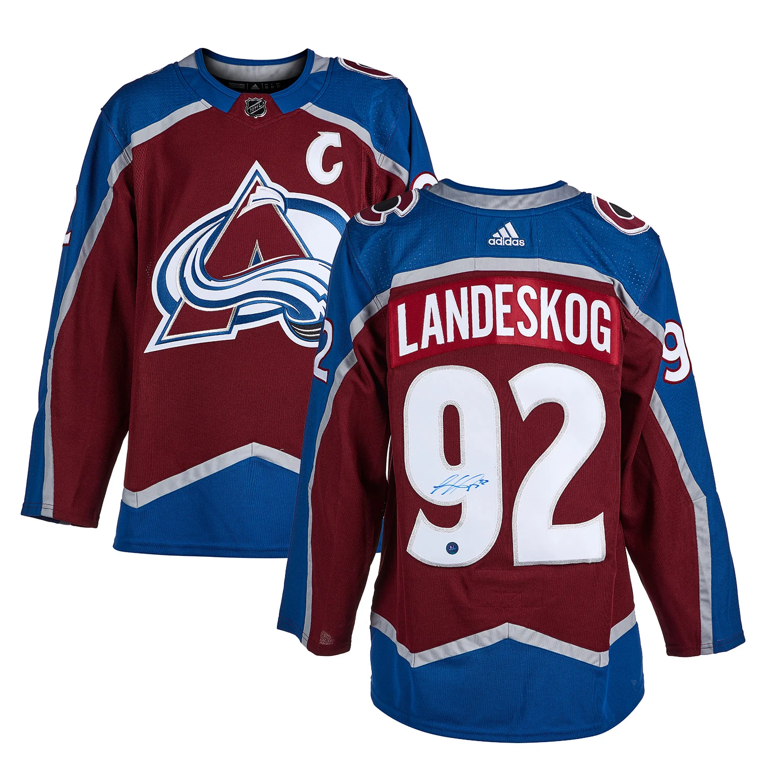 Gabriel Landeskog Autographed Colorado Avalanche adidas Jersey - Image 3