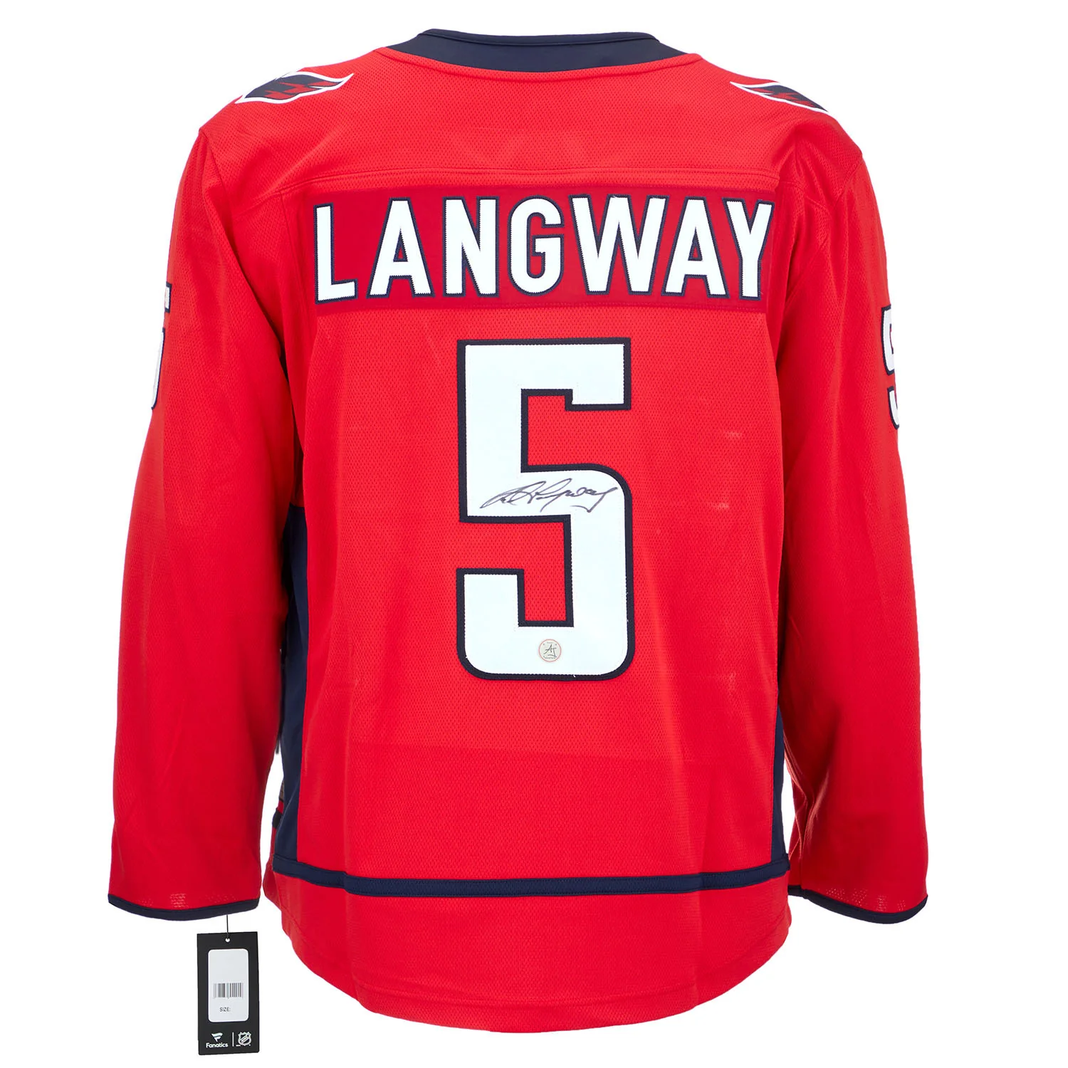 Rod Langway Signed Washington Capitals Fanatics Breakaway Jersey