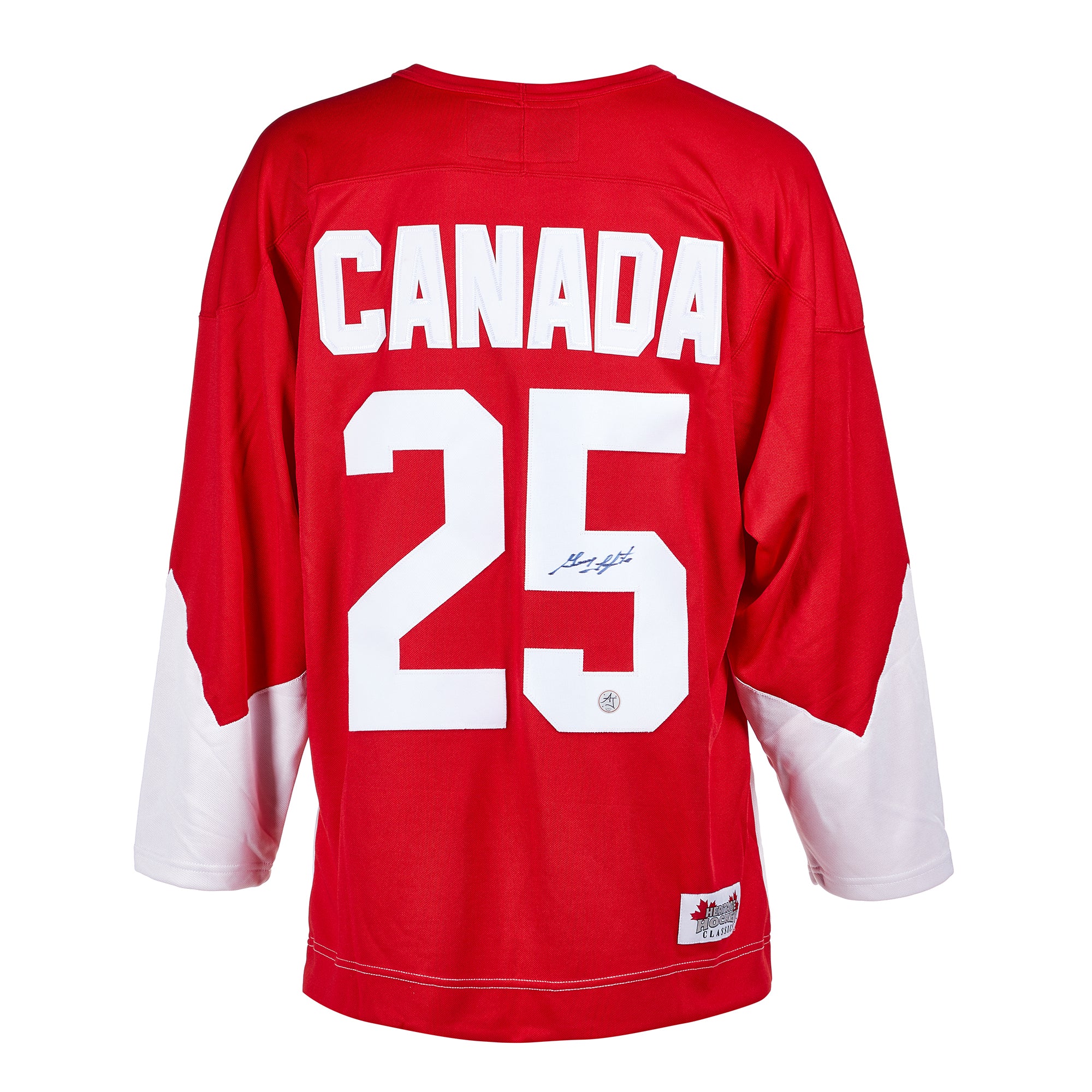 Guy Lapointe 1972 Summit Series Signed Team Canada Hockey Jersey