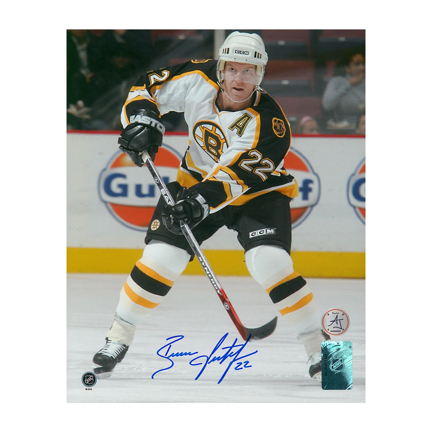 Brian Leetch Autographed Boston Bruins Hockey 8x10 Photo