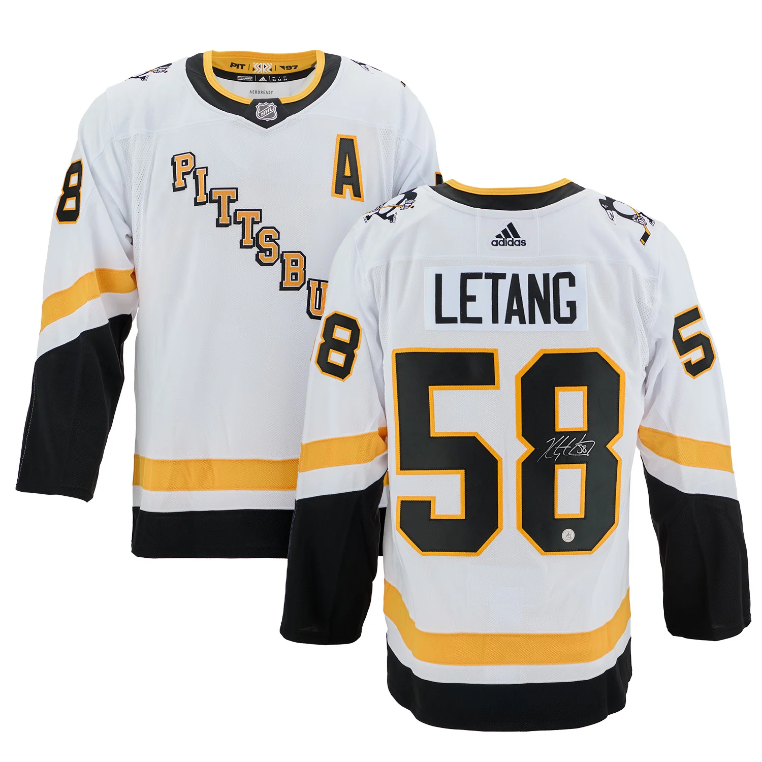 Kris Letang Signed Pittsburgh Penguins Reverse Retro adidas Jersey - Image 3