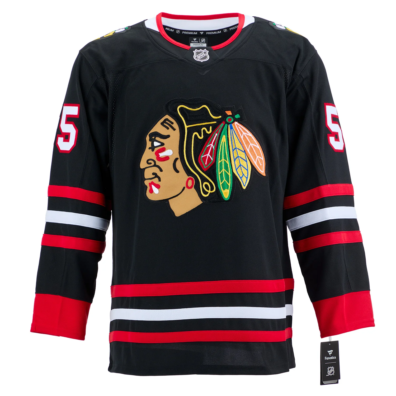 Artyom Levshunov Signed Chicago Blackhawks Alt Black Fanatics Premium Jersey - Image 2