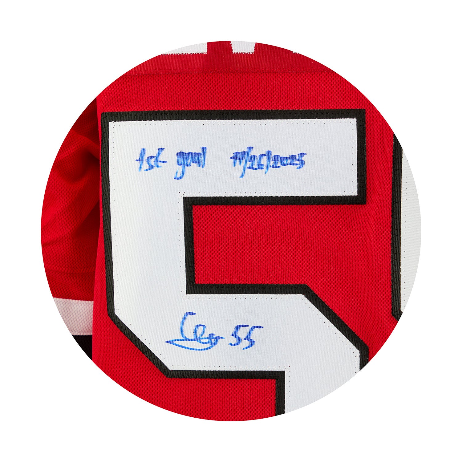 Artyom Levshunov Chicago Blackhawks Signed & Dated 1st Goal Jersey 55/55 - Image 3