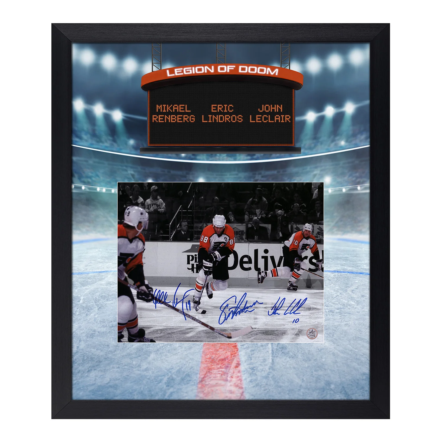 Legion of Doom Signed Philadelphia Flyers 19x23 Frame