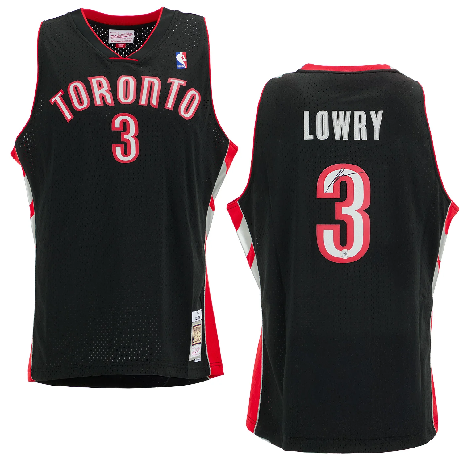 Kyle Lowry Signed Toronto Raptors Mitchell & Ness Throwback Jersey - Image 3