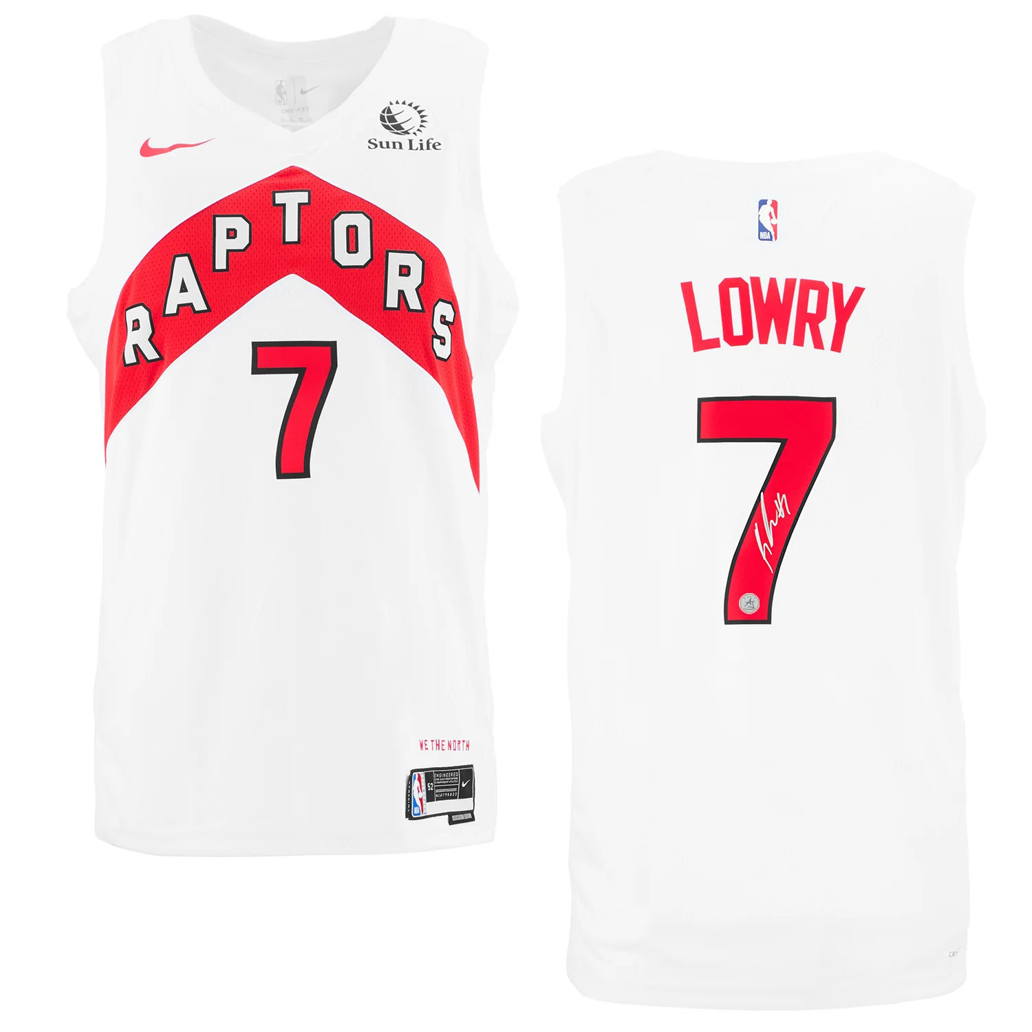 Kyle Lowry Signed Toronto Raptors White Nike Swingman Jersey - Image 3