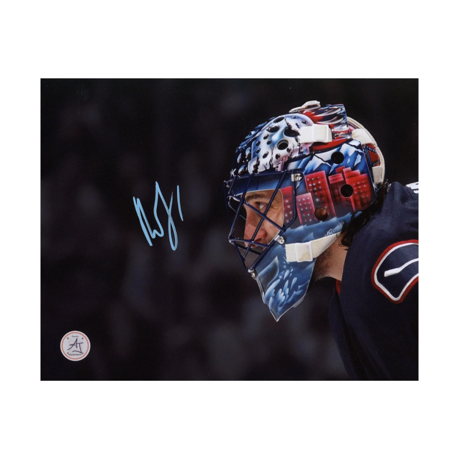 Roberto Luongo Signed Vancouver Canucks Goalie Mask Profile 8x10 Photo