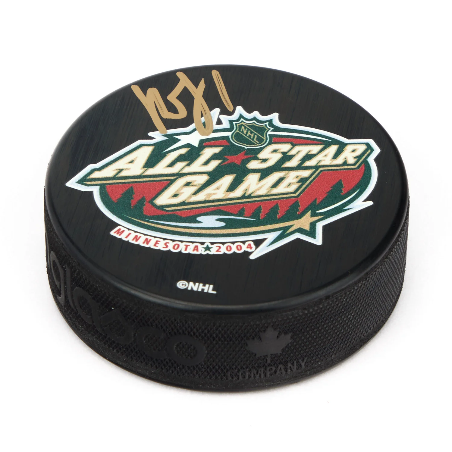 Roberto Luongo Signed 2004 NHL All-Star Game Hockey Puck