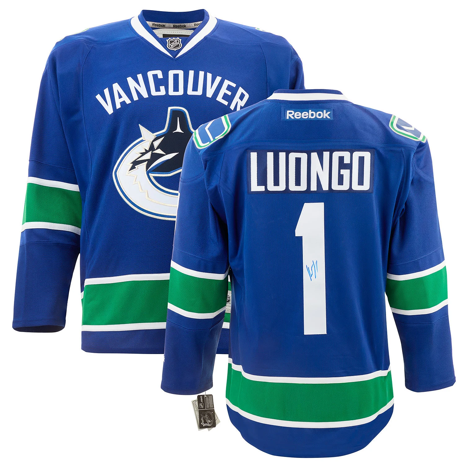 Roberto Luongo Signed Vancouver Canucks Vintage Reebok Jersey - Image 3