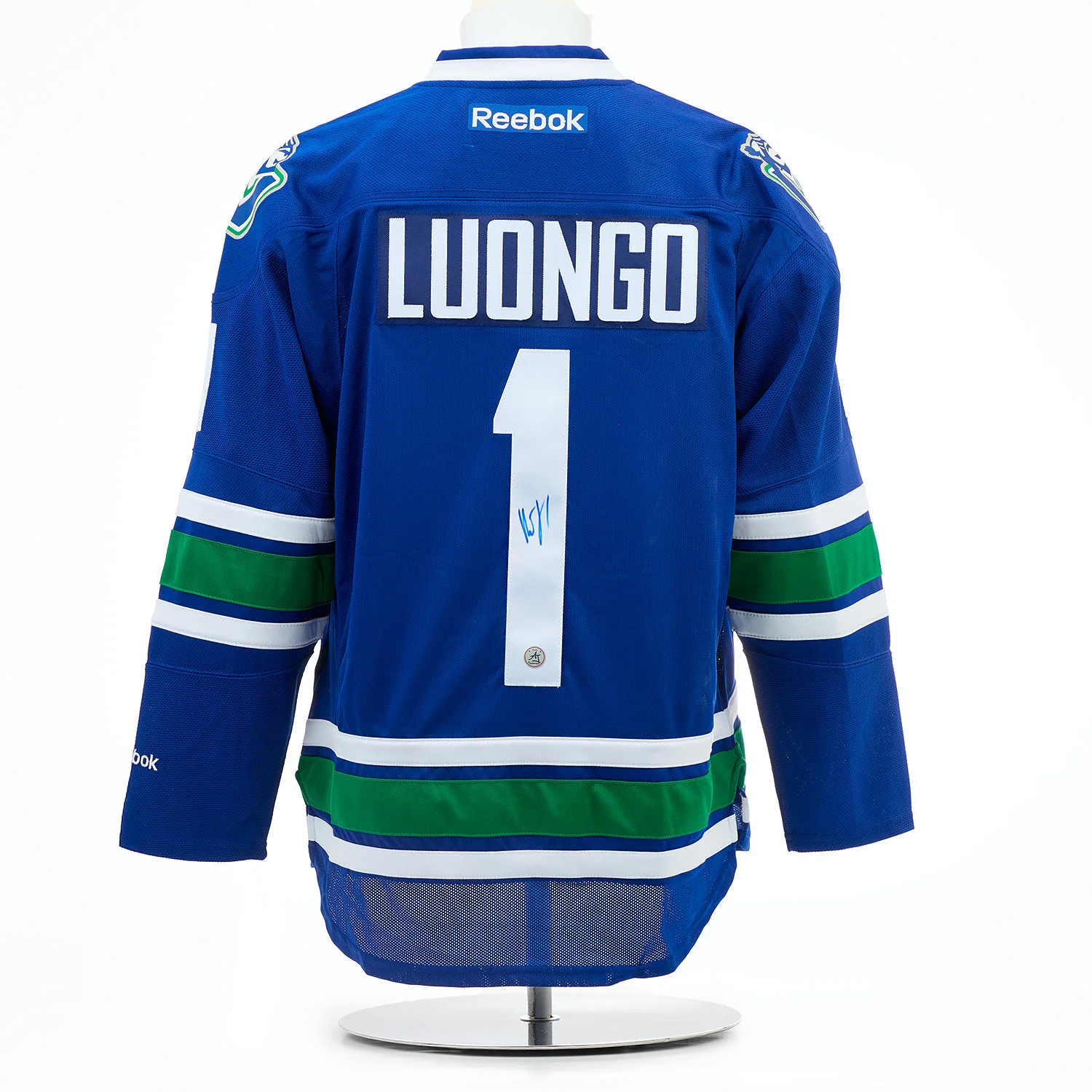 Roberto Luongo Signed Vancouver Canucks Alt Rink Logo Vintage Reebok Jersey