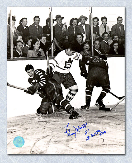Fleming Mackell Signed NHL All-Star 8x10 Photo