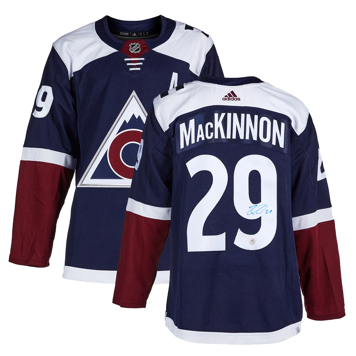 Nathan Mackinnon Signed Colorado Avalanche Alternate adidas Jersey - Image 3