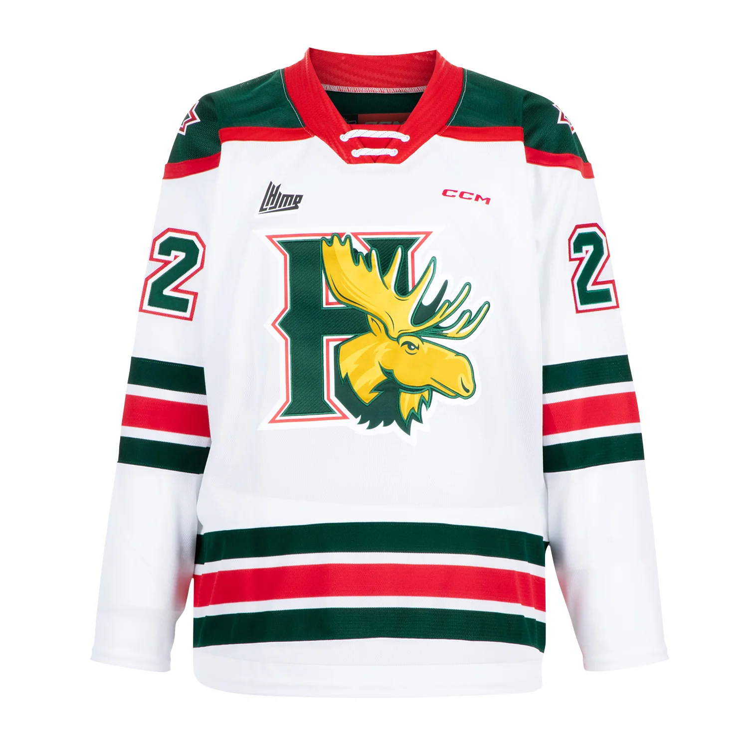 Nathan Mackinnon Autographed Halifax Mooseheads White CCM CHL Jersey - Image 2