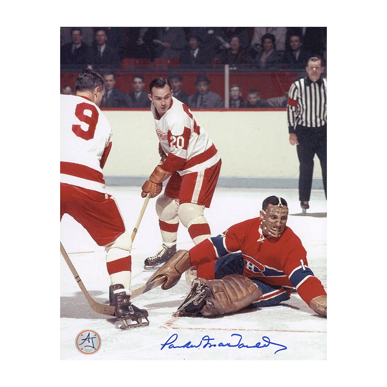 Parker Macdonald Autographed Detroit Red Wings Playmaker 8x10 Photo