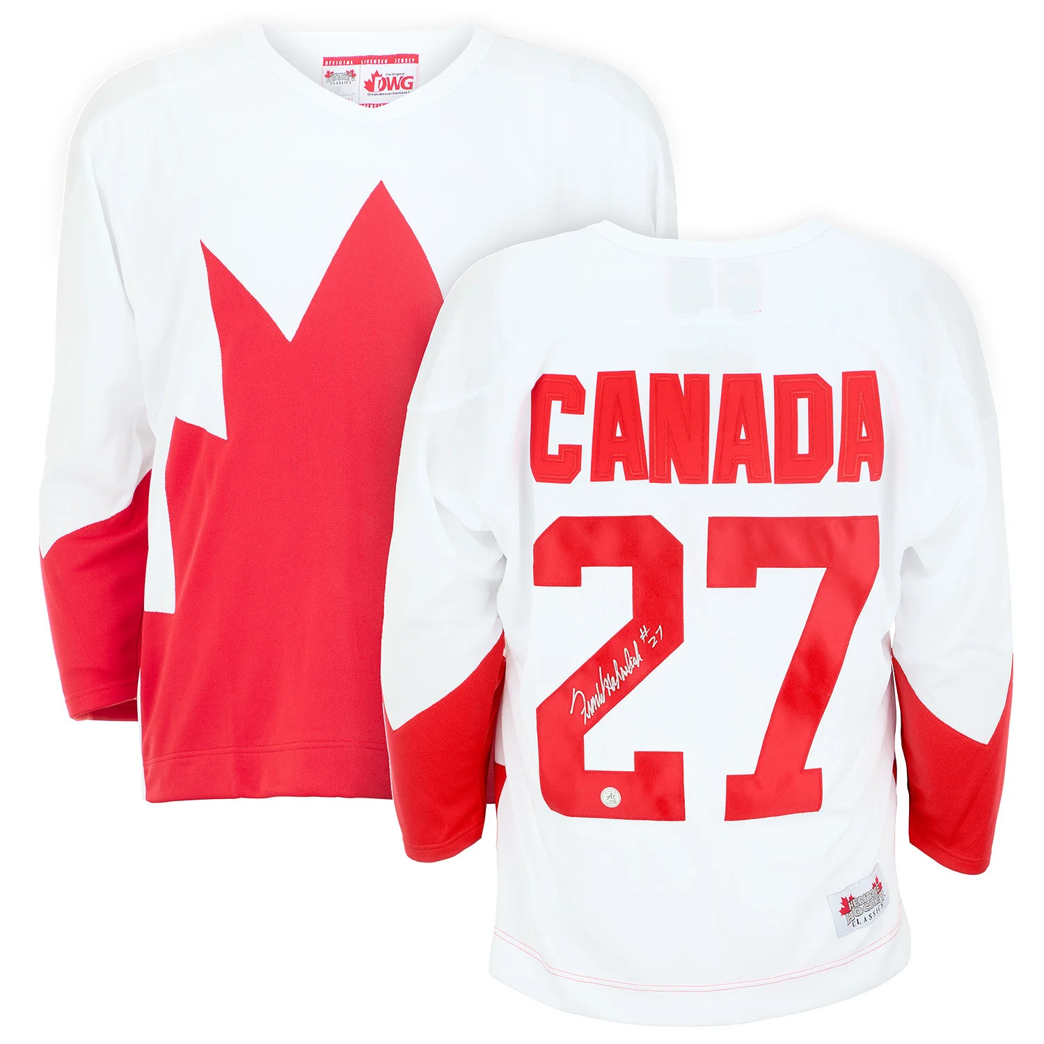 Frank Mahovlich Autographed Team Canada 1972 Summit Series Jersey - Image 3