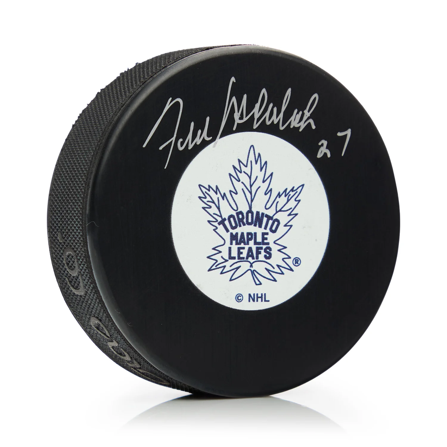 Frank Mahovlich Autographed Toronto Maple Leafs Original Six Hockey Puck