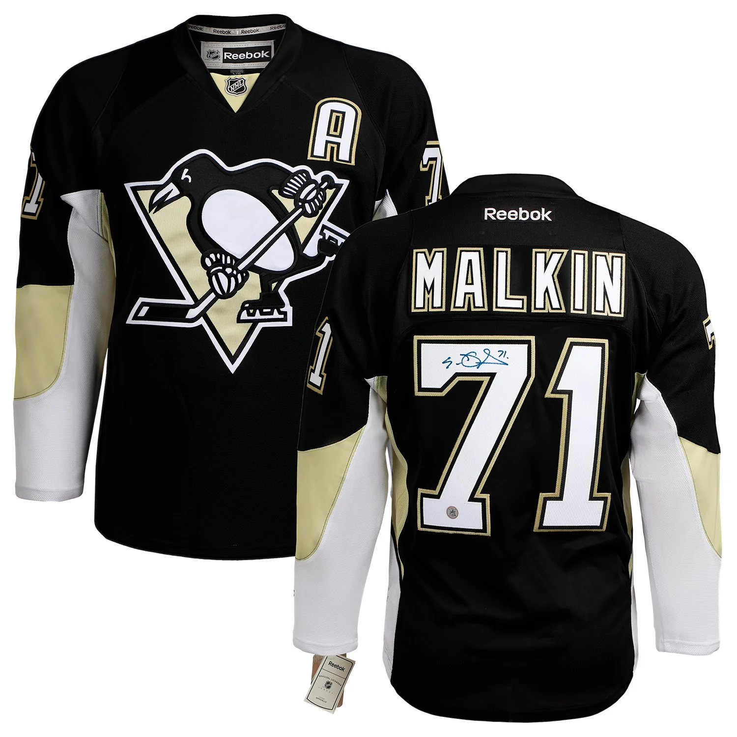 Evgeni Malkin Signed Pittsburgh Penguins Vintage Reebok Jersey - Image 3